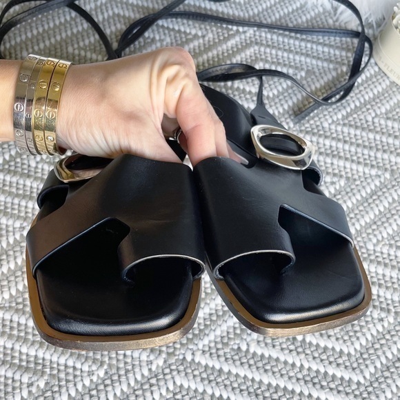 🆕 3.1 Phillip Lim Leather Lace Up Sandals - Picture 7 of 11